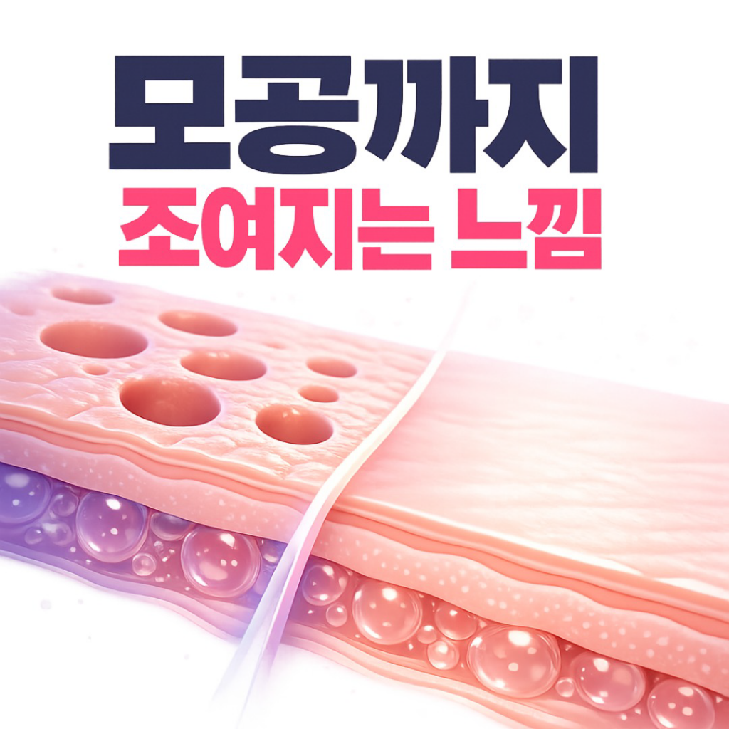 성수리투오 모공까지 조여지는 느낌